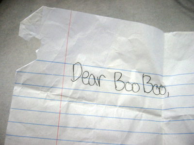 Dear Boo Boo